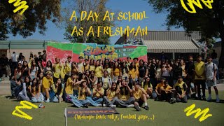 SCHOOL VLOG  A day at school as a freshman Welcome back rally getting boba football game [upl. by Egwin]