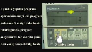 DAIKIN BRC1D52 KUMANDA KULLANIMI YouTube [upl. by Jae946]