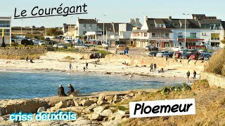 Plage  Le Courégant  Ploemeur  Littoral Breton  Route Côtière  Promenade  Bretagne  France [upl. by Hogan]