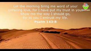 Let the morning bring me word of your bible quotes christ proverbs thinkcreatelearn [upl. by Licec]