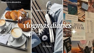 vlogmas diaries ep 8 breakfast with a friend gymshark haul and creating my vision board [upl. by Avruch]