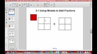 51  Adding Fractions Using Models [upl. by Arerrac]