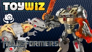 ToyWiz 360º Transformers Fall of Cybertron GRIMLOCK Review [upl. by Ellevehs]