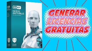 COMO GENERAR Y ACTIVAR LICENCIAS ESET NOD 32 ANTIVIRUS GRATIS POR 30 DIAS  LICENCIAS ORIGINALES [upl. by Wehtam]