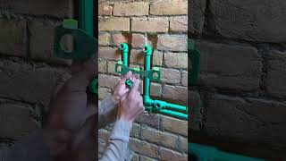 Amazing wall shower points setting New Tracks plumbing works [upl. by Tiffa]