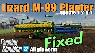 Lizard M 99 Planter  FS22 UPDATE  April 424 [upl. by Etnomaj]