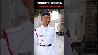 🇮🇳 Tribute to NDA CADET Pratham Mahale 🫡 IN HEAD INJURY  armyshortparasf [upl. by Bisset651]