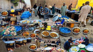 Afghanistan Biggest Traditional marriage ceremony  Cooking Kabuli Pulao in remote village [upl. by Amre]