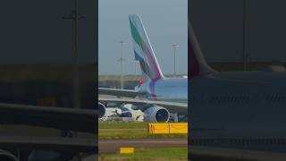 A380 pilots check flight control surfaces aviation planespotting [upl. by Anaerda]