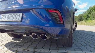 VW T ROC R 300HP Stock exhaust sound  pure raw audio [upl. by Markiv]