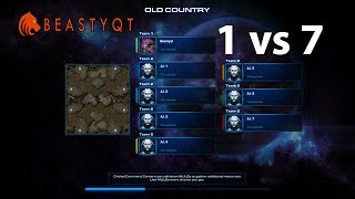 StarCraft 2 Terran 1v7 Terran ELITE AI [upl. by Kathlin]