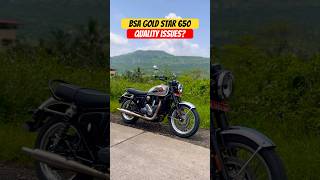 BSA Gold Star 650 Build Quality Issues  BikeWale shorts bsagoldstar650 [upl. by Dnaletak]