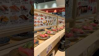 Conveyor belt sushi in Japan is what dreams are made of foodie foodlover japan osaka sushi [upl. by Ahsercul]