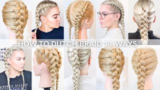 Learn How To French Braid In 11 Ways French Braids For Complete Beginners Easy Summer Hairstyles [upl. by Esinaej]