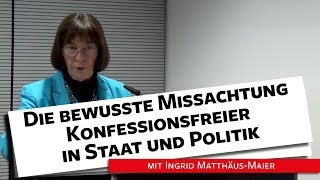 Wie Staat amp Politik Konfessionslose bewusst missachten  MatthäusMaier 200319 [upl. by Nesahc]