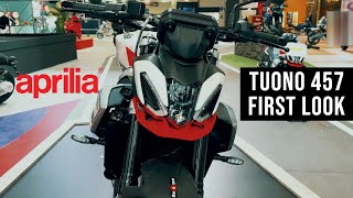 Aprilia Tuono 457 First Look Fully Revealed [upl. by Watson]