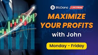 Live Trading Session with John RealTime Market Analysis and Strategies  BtcDana Trading [upl. by Wenonah848]