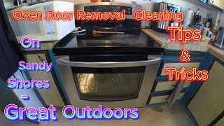 Oven Door Removal  Cleaning tips [upl. by Kono]