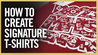 How To Create Signature TShirts at Transfer Express [upl. by Rednijar326]