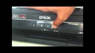 How to fix Red light blinking in Epson L110L210L300L350L355 by Ink Charge cleaning [upl. by Collete]