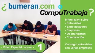 Computrabajo o Bumeran  Conseguí trabajo en empresas Buenos Aires Información [upl. by Zaria]