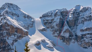 Skiing the X couloir on Mt Whymper [upl. by Eile]