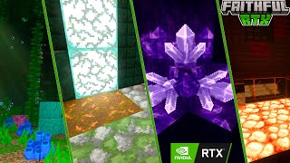 Texture Pack Faithful RTX  32x32   Minecraft Bedrock  120 [upl. by Aokek389]