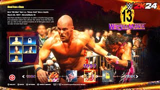 WWE 2K24 Showcase  Bret quotHit Manquot Hart vs quotStone Coldquot Steve Austin  WrestleMania 13 [upl. by Rancell]