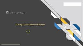 VLSI Verification Courses Udemy  UVM in Systemverilog Quick Start for Absolute Beginner  Part 1 [upl. by Lyell33]