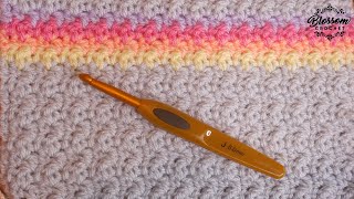 Crochet the Alternated Stitch A SUPER EASY ONE ROW Pattern [upl. by Anawt]