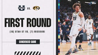 Missouri vs Utah State  First Round NCAA tournament extended highlights [upl. by Atinauq]