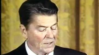 Ronald Reagan dedicates the Space Shuttle Columbia to the Taliban [upl. by Clapper657]