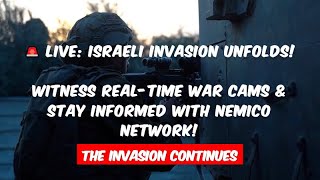 🔴 BREAKING Israeli Invasion Of Gaza Day 4  LIVE Gaza  Israel War Cams  Realtime Intel Updates [upl. by Lindie]