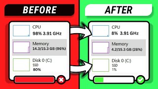 🛠️ How To Fix High RAM  Memory  CPU  DISK Usage on Windows 10 [upl. by Lemraj759]