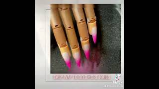 How to do Acrylic Ombre  Nail Ombre tutorialnailart nails acrylicnails [upl. by Zachar]