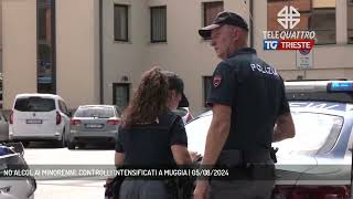 NO ALCOL AI MINORENNI CONTROLLI INTENSIFICATI A MUGGIA  05082024 [upl. by Yssac]