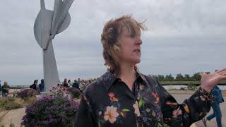 Sculpture dedicated on Kenosha lakefront [upl. by Flem]