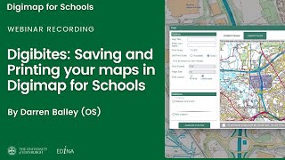 Digibites Saving and Printing your maps in Digimap for Schools [upl. by Attiuqram]