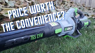 Ego 765CFM Leaf Blower Review [upl. by Melinda]