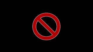 No entry sign Animation with alpha channel [upl. by Rodrigo]