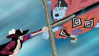 Mihawk vs Jinbei Marine Fort Arc Eng Sub [upl. by Hcire679]