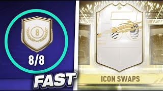 HOW TO GET 8 ICON SWAPS FAST ICON OBJECTIVE FIFA 21 [upl. by Gilba]