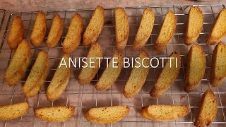 Crisp amp Delicious Anisette Biscotti  Great for Dipping [upl. by Ycul]