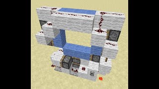 3x3 Piston Door Minecraft Redstone Lets Play Minecraft iRedstone App [upl. by Isbella460]