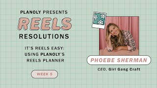 PLANOLY Presents It’s Reels Easy Using PLANOLY’s Reels Planner [upl. by Nesila]