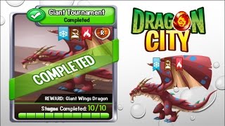 Dragon City  Griant Tournament Full Unlock 2015 [upl. by Sibby]