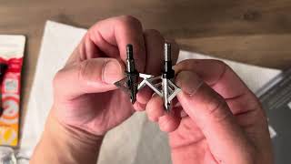 Initial review muzzy Trocar titanium fixed broadheads 100 grain [upl. by Annaer]