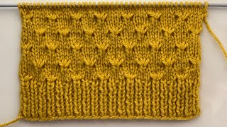 Easy knitting stitch patterndesign [upl. by Any]