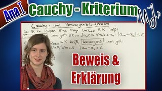 Cauchy Kriterium  Beweis Konvergenz folgt Cauchy  Gegenbeispiel Rückrichtung [upl. by Cann735]