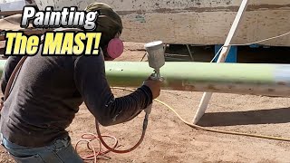 EP 24 Insane DIY Sailing Trimaran Redesign It’s Painting Time “Building our modern Loft” [upl. by Ibot]